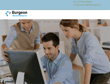 Tablet Screenshot of burgeonmarketresearch.com